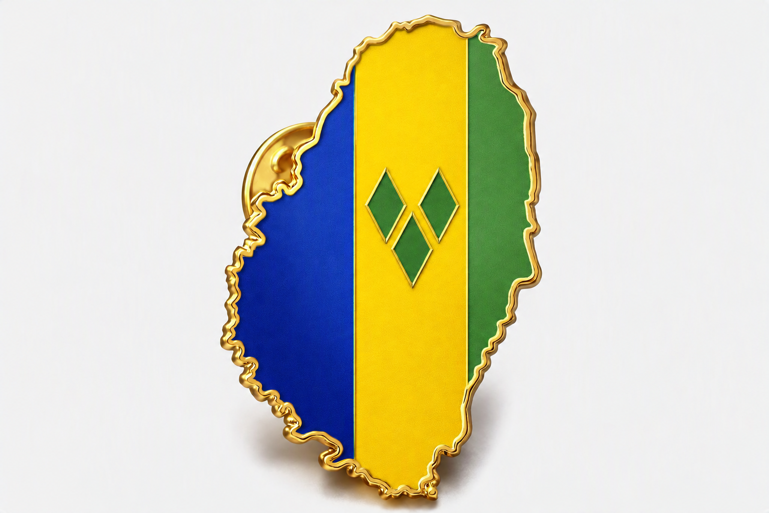 St. Vincent Island Flag Pin lapel pin