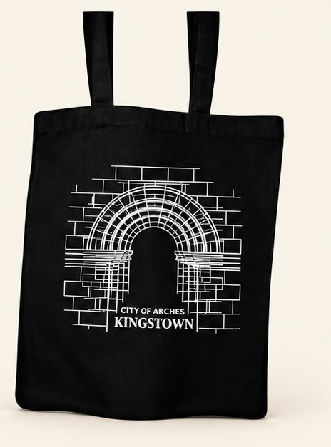 City of Arches Tote — Black tote bag