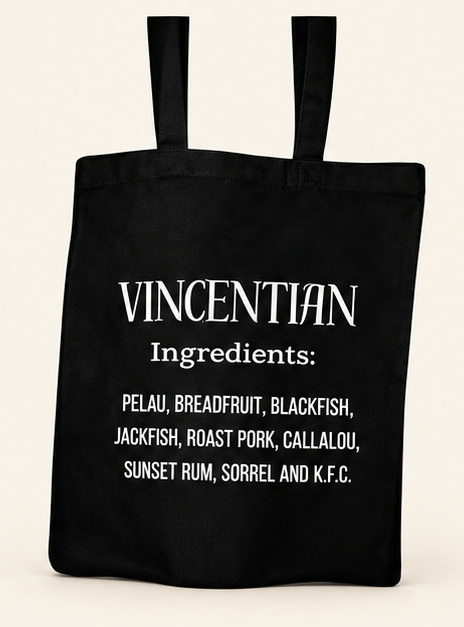 Vincentian Ingredients Tote — Black tote bag